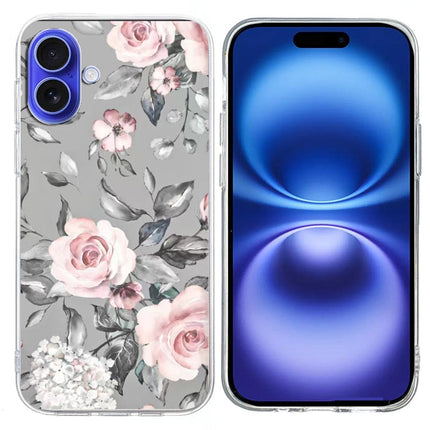 Colorful Painting Pattern TPU Phone Case, For iPhone 16 Plus, For iPhone 16