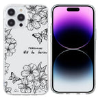For iPhone 15 Pro / Butterfly Flower