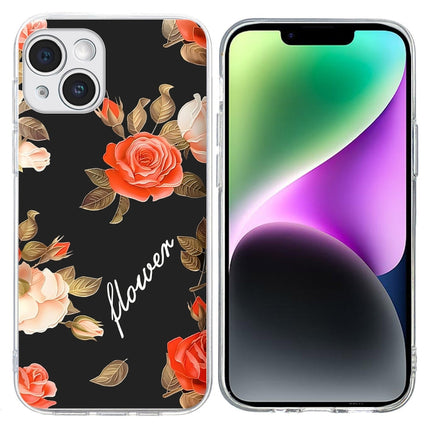 Colorful Painting Pattern TPU Phone Case, For iPhone 14 Plus, For iPhone 14