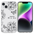 For iPhone 14 / Butterfly Flower