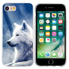 For iPhone SE 2022 / 2020 / 8 / 7 / White Wolf