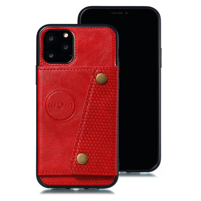 Leather Protective Case with Holder & Card Slots, For iPhone 12 mini, For iPhone 12 / 12 Pro, For iPhone 12 Pro Max