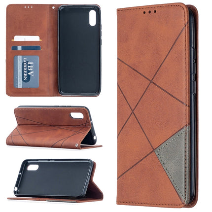 Rhombus Texture Horizontal Flip Magnetic Leather Case with Holder & Card Slots, For Xiaomi Redmi 9A, For Xiaomi Redmi 9C, For iPhone 12 mini, For iPhone 12 / 12 Pro