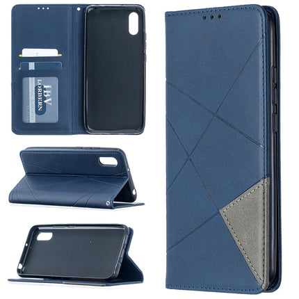 Rhombus Texture Horizontal Flip Magnetic Leather Case with Holder & Card Slots, For Xiaomi Redmi 9A, For Xiaomi Redmi 9C, For iPhone 12 mini, For iPhone 12 / 12 Pro