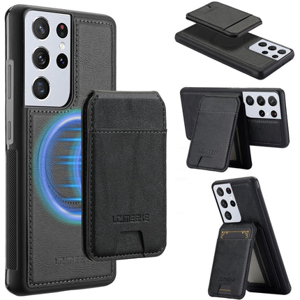 LC.IMEEKE L3 Series Detachable RFID Card Bag Magsafe Phone Case, For Samsung Galaxy S21+ 5G, For Samsung Galaxy S21 Ultra 5G