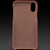 For iPhone X / XS QIALINO Shockproof Cowhide Leather Protective Case