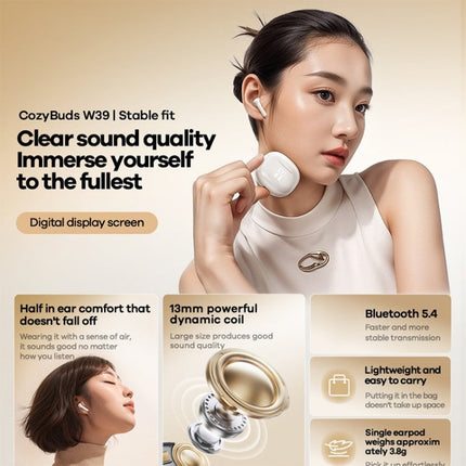 REMAX W39 Stereo Digital Display Wireless Bluetooth Earphone