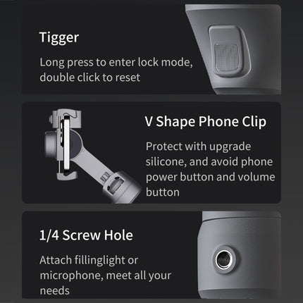 FUNSNAP Capture 5 Professional 3-Axis Handheld Gimbal Phone Live Stabilizer
