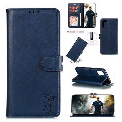 Embossed Happy Cat Pattern Horizontal Flip Leather Case with Holder & Card Slots & Wallet & Photo Frame, For Samsung Galaxy A21s, For Samsung Galaxy A71 5G, For Samsung Galaxy Note20, For Samsung Galaxy Note20 Ultra