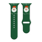 For Apple Watch 46mm / 49mm / 45mm / 44mm / Santa Claus Green