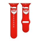 For Apple Watch 42mm / 41mm / 40mm / 38mm / Santa Claus Red