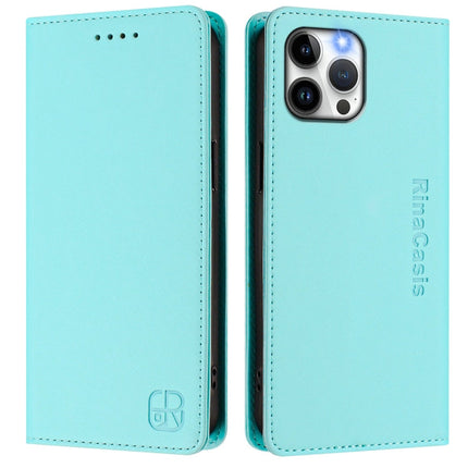 RC01 Dual-Folded Magnetic Suction RFID Leather Phone Case, For iPhone 12 / 12 Pro, For iPhone 12 Pro Max, For iPhone 12 mini