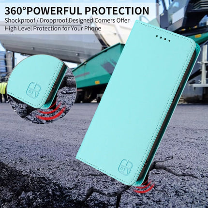 RC01 Dual-Folded Magnetic Suction RFID Leather Phone Case, For iPhone 12 / 12 Pro, For iPhone 12 Pro Max, For iPhone 12 mini