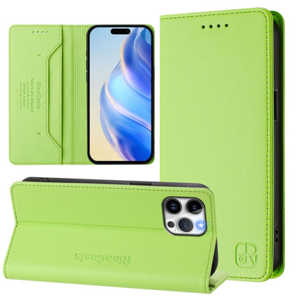 RC01 Dual-Folded Magnetic Suction RFID Leather Phone Case, For iPhone 12 / 12 Pro, For iPhone 12 Pro Max, For iPhone 12 mini
