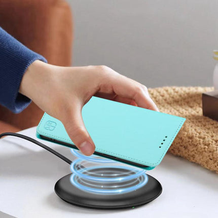 RC01 Dual-Folded Magnetic Suction RFID Leather Phone Case, For iPhone 17, For iPhone Air, For iPhone 16 Pro Max