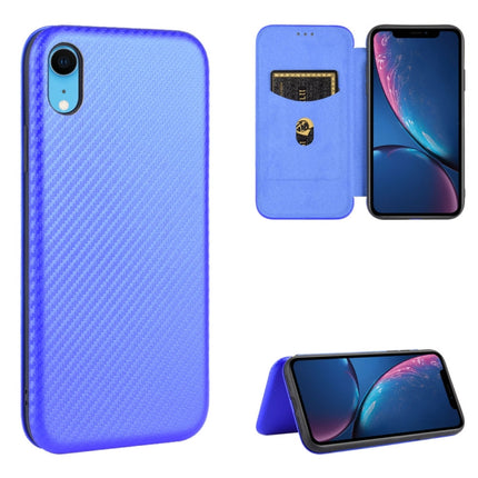 Carbon Fiber Texture Magnetic Horizontal Flip TPU + PC + PU Leather Case with Card Slot, For iPhone 7 / 8 / SE 2020 / SE 2022, For iPhone 7 Plus / 8 Plus, For iPhone XR, For iPhone XS Max