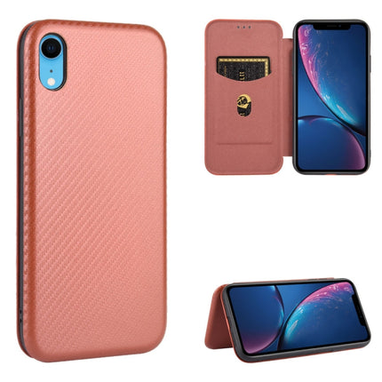 Carbon Fiber Texture Magnetic Horizontal Flip TPU + PC + PU Leather Case with Card Slot, For iPhone 7 / 8 / SE 2020 / SE 2022, For iPhone 7 Plus / 8 Plus, For iPhone XR, For iPhone XS Max