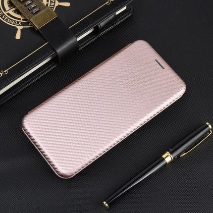 Carbon Fiber Texture Magnetic Horizontal Flip TPU + PC + PU Leather Case with Card Slot, For iPhone X / XS