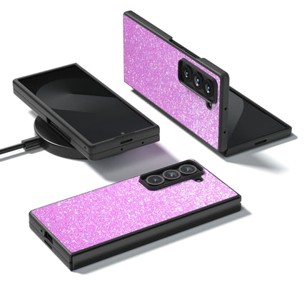 Black Frame Colorful Glitter Phone Case, For Samsung Galaxy Z Fold Special