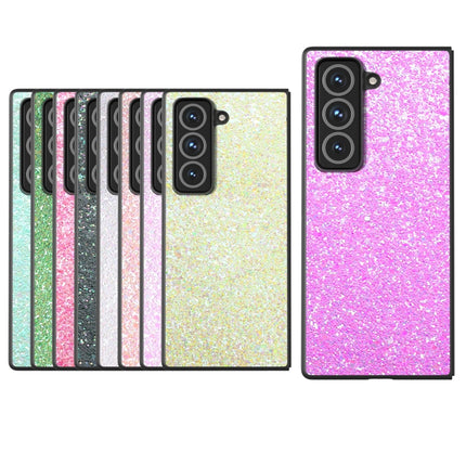 Black Frame Colorful Glitter Phone Case, For Samsung Galaxy Z Fold Special