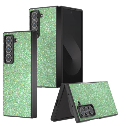 Black Frame Colorful Glitter Phone Case, For Samsung Galaxy Z Fold Special
