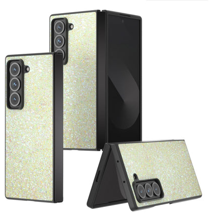 Black Frame Colorful Glitter Phone Case, For Samsung Galaxy Z Fold Special