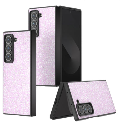 Black Frame Colorful Glitter Phone Case, For Samsung Galaxy Z Fold Special