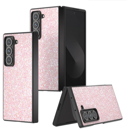 Black Frame Colorful Glitter Phone Case, For Samsung Galaxy Z Fold Special