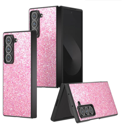 Black Frame Colorful Glitter Phone Case, For Samsung Galaxy Z Fold Special