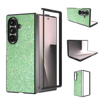 Black Frame Colorful Glitter Phone Case, For Galaxy Z Fold8 Ultra 5G, For Samsung Galaxy Z Fold7 5G