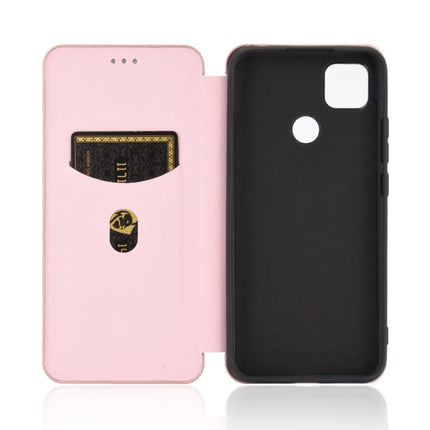 Carbon Fiber Texture Magnetic Horizontal Flip TPU + PC + PU Leather Case with Card Slot, For Xiaomi Redmi 9C, For Xiaomi Redmi 8A, For Xiaomi Redmi 8, For Xiaomi Redmi 9
