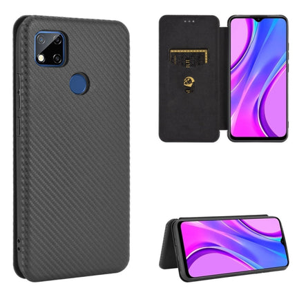 Carbon Fiber Texture Magnetic Horizontal Flip TPU + PC + PU Leather Case with Card Slot, For Xiaomi Redmi 9C, For Xiaomi Redmi 8A, For Xiaomi Redmi 8, For Xiaomi Redmi 9