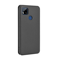 Carbon Fiber Texture Magnetic Horizontal Flip TPU + PC + PU Leather Case with Card Slot, For Xiaomi Redmi 9C, For Xiaomi Redmi 8A, For Xiaomi Redmi 8, For Xiaomi Redmi 9