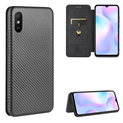 Carbon Fiber Texture Magnetic Horizontal Flip TPU + PC + PU Leather Case with Card Slot, For Xiaomi Redmi 9A, For Xiaomi Redmi 10X 5G, For Xiaomi Redmi K30 Pro, For Xiaomi Redmi K30