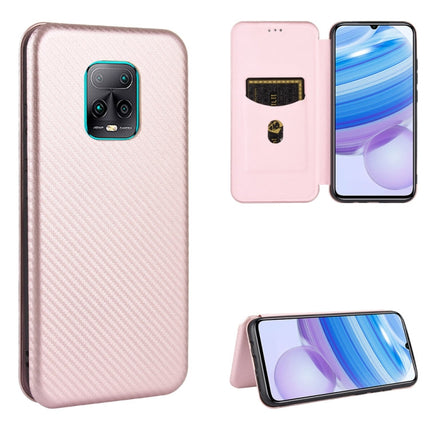 Carbon Fiber Texture Magnetic Horizontal Flip TPU + PC + PU Leather Case with Card Slot, For Xiaomi Redmi 9A, For Xiaomi Redmi 10X 5G, For Xiaomi Redmi K30 Pro, For Xiaomi Redmi K30