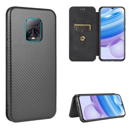 Carbon Fiber Texture Magnetic Horizontal Flip TPU + PC + PU Leather Case with Card Slot, For Xiaomi Redmi 9A, For Xiaomi Redmi 10X 5G, For Xiaomi Redmi K30 Pro, For Xiaomi Redmi K30