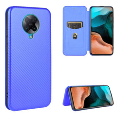 Carbon Fiber Texture Magnetic Horizontal Flip TPU + PC + PU Leather Case with Card Slot, For Xiaomi Redmi 9A, For Xiaomi Redmi 10X 5G, For Xiaomi Redmi K30 Pro, For Xiaomi Redmi K30