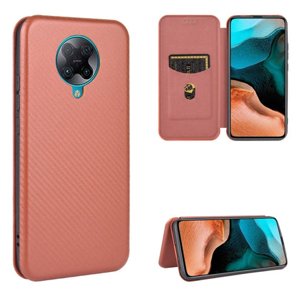 Carbon Fiber Texture Magnetic Horizontal Flip TPU + PC + PU Leather Case with Card Slot, For Xiaomi Redmi 9A, For Xiaomi Redmi 10X 5G, For Xiaomi Redmi K30 Pro, For Xiaomi Redmi K30