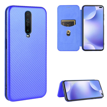 Carbon Fiber Texture Magnetic Horizontal Flip TPU + PC + PU Leather Case with Card Slot, For Xiaomi Redmi 9A, For Xiaomi Redmi 10X 5G, For Xiaomi Redmi K30 Pro, For Xiaomi Redmi K30