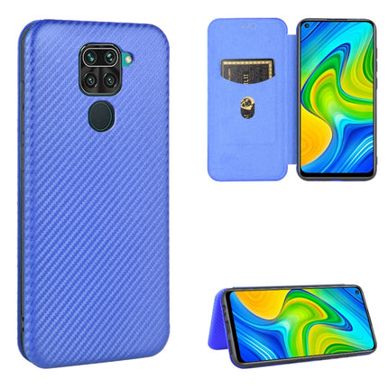 Carbon Fiber Texture Magnetic Horizontal Flip TPU + PC + PU Leather Case with Card Slot, For Xiaomi Redmi Note 8 Pro, For Xiaomi Redmi Note 9, For Xiaomi Redmi Note 9S, For Xiaomi Redmi Note 8T