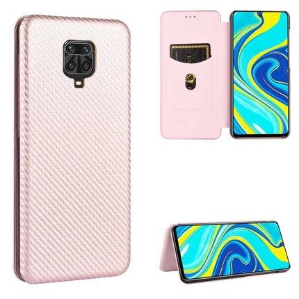 Carbon Fiber Texture Magnetic Horizontal Flip TPU + PC + PU Leather Case with Card Slot, For Xiaomi Redmi Note 8 Pro, For Xiaomi Redmi Note 9, For Xiaomi Redmi Note 9S, For Xiaomi Redmi Note 8T