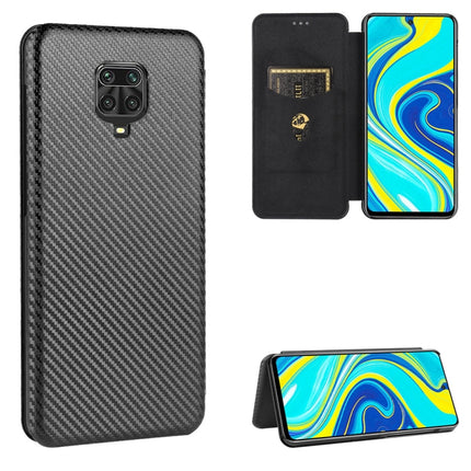 Carbon Fiber Texture Magnetic Horizontal Flip TPU + PC + PU Leather Case with Card Slot, For Xiaomi Redmi Note 8 Pro, For Xiaomi Redmi Note 9, For Xiaomi Redmi Note 9S, For Xiaomi Redmi Note 8T