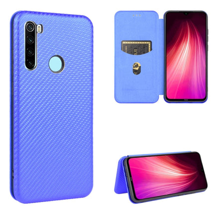Carbon Fiber Texture Magnetic Horizontal Flip TPU + PC + PU Leather Case with Card Slot, For Xiaomi Redmi Note 8 Pro, For Xiaomi Redmi Note 9, For Xiaomi Redmi Note 9S, For Xiaomi Redmi Note 8T