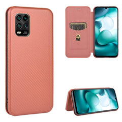Carbon Fiber Texture Magnetic Horizontal Flip TPU + PC + PU Leather Case with Card Slot, For Xiaomi Redmi Note 8, For Xiaomi Mi 10 Lite, For Xiaomi Mi 10 Ultra, For Xiaomi Mi 10 5G