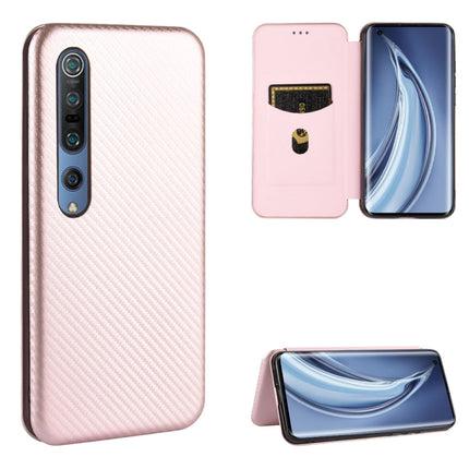 Carbon Fiber Texture Magnetic Horizontal Flip TPU + PC + PU Leather Case with Card Slot, For Xiaomi Redmi Note 8, For Xiaomi Mi 10 Lite, For Xiaomi Mi 10 Ultra, For Xiaomi Mi 10 5G