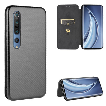 Carbon Fiber Texture Magnetic Horizontal Flip TPU + PC + PU Leather Case with Card Slot, For Xiaomi Redmi Note 8, For Xiaomi Mi 10 Lite, For Xiaomi Mi 10 Ultra, For Xiaomi Mi 10 5G