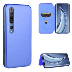 Carbon Fiber Texture Magnetic Horizontal Flip TPU + PC + PU Leather Case with Card Slot, For Xiaomi Redmi Note 8, For Xiaomi Mi 10 Lite, For Xiaomi Mi 10 Ultra, For Xiaomi Mi 10 5G