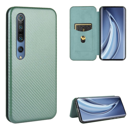 Carbon Fiber Texture Magnetic Horizontal Flip TPU + PC + PU Leather Case with Card Slot, For Xiaomi Redmi Note 8, For Xiaomi Mi 10 Lite, For Xiaomi Mi 10 Ultra, For Xiaomi Mi 10 5G