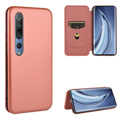 Carbon Fiber Texture Magnetic Horizontal Flip TPU + PC + PU Leather Case with Card Slot, For Xiaomi Redmi Note 8, For Xiaomi Mi 10 Lite, For Xiaomi Mi 10 Ultra, For Xiaomi Mi 10 5G