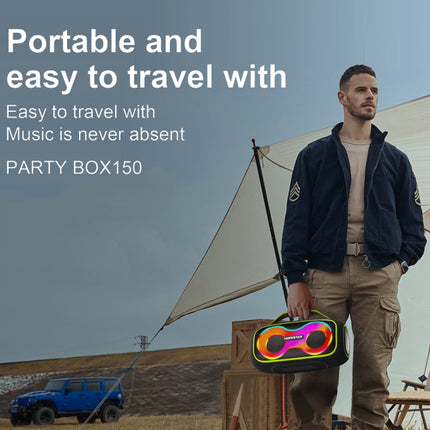 HOPESTAR Party Box 150 40W Outdoor Portable IPX5 Waterproof Bluetooth Speaker